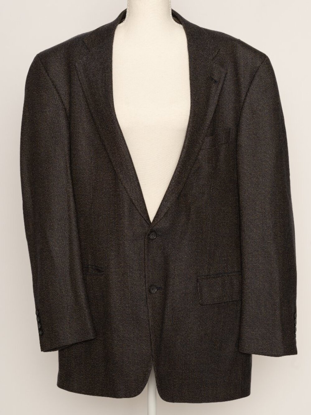 Oscar De La Renta Lambswool Flannel Tweed Sport Coat/Blazer Size 44L
